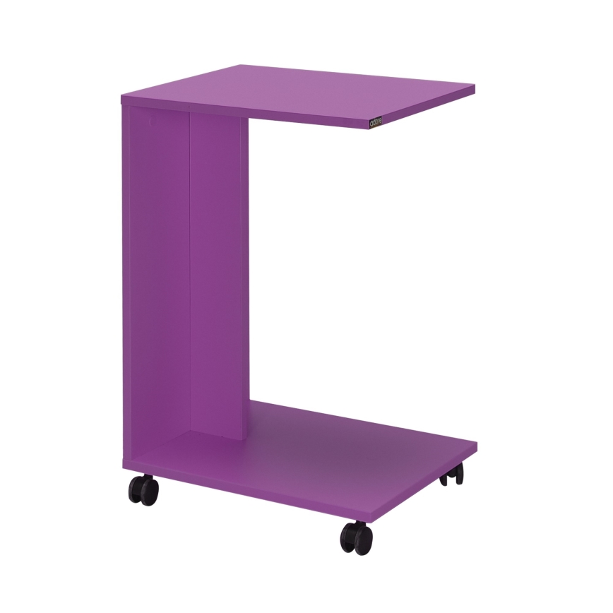 Sivupöytä 65x35 cm violetti