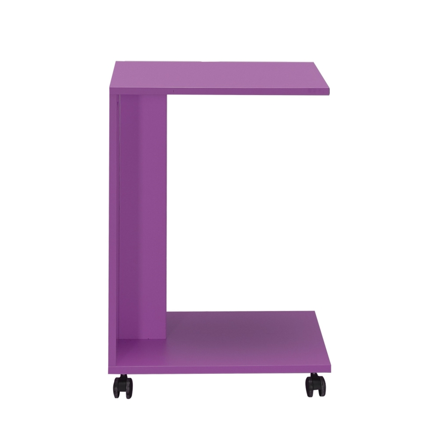 Sivupöytä 65x35 cm violetti