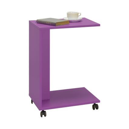Sivupöytä 65x35 cm violetti