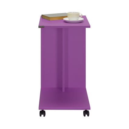 Sivupöytä 65x35 cm violetti