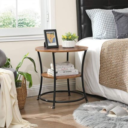 Sivupöytä ELDUR ruskea/musta