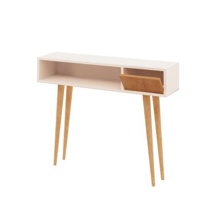 Sivupöytä KIOGI 94x100 cm valkoinen/beige