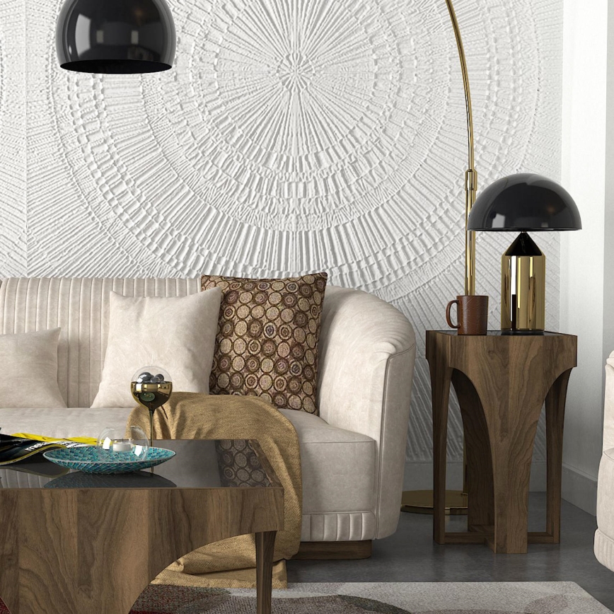 Sivupöytä LITUS 58x37 cm ruskea