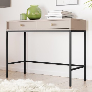 Sivupöytä MONO 78x104 cm beige/musta