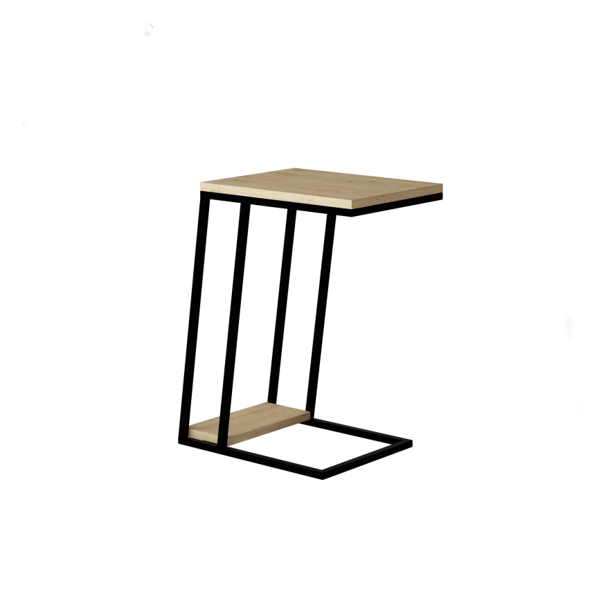 Sivupöytä PAL 57x40 cm beige/musta