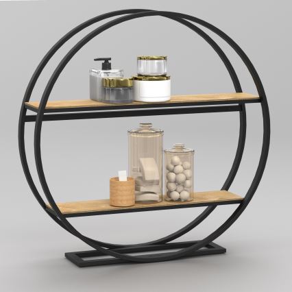 Sivupöytä SHELF halkaisija 62,5 cm tammi