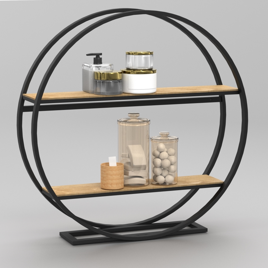 Sivupöytä SHELF halkaisija 62,5 cm tammi