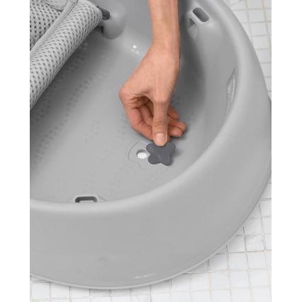 Skip Hop - Lasten kylpyamme ergonomisella MOBY 3 -alustalla harmaa