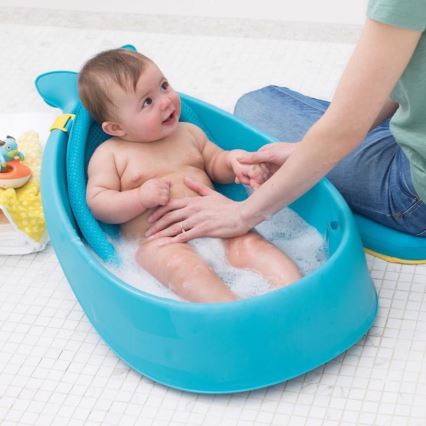 Skip Hop - Lasten kylpyamme ergonomisella MOBY 3 -alustalla, sininen