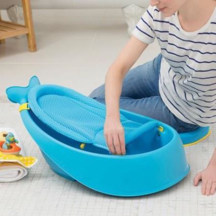 Skip Hop - Lasten kylpyamme ergonomisella MOBY 3 -alustalla, sininen