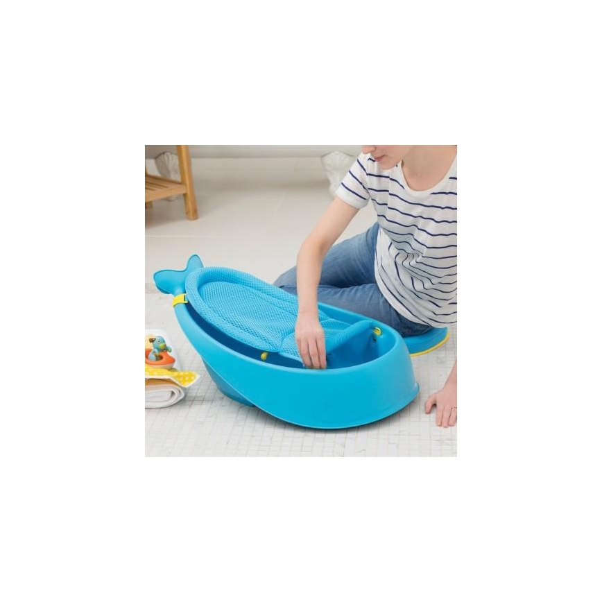 Skip Hop - Lasten kylpyamme ergonomisella MOBY 3 -alustalla, sininen