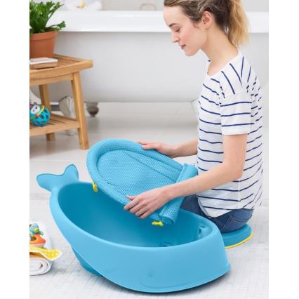 Skip Hop - Lasten kylpyamme ergonomisella MOBY 3 -alustalla, sininen