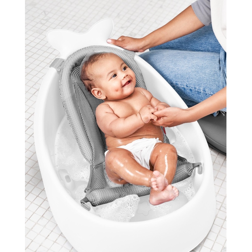 Skip Hop - Lasten kylpyamme ergonomisella MOBY 3 -alustalla valkoinen