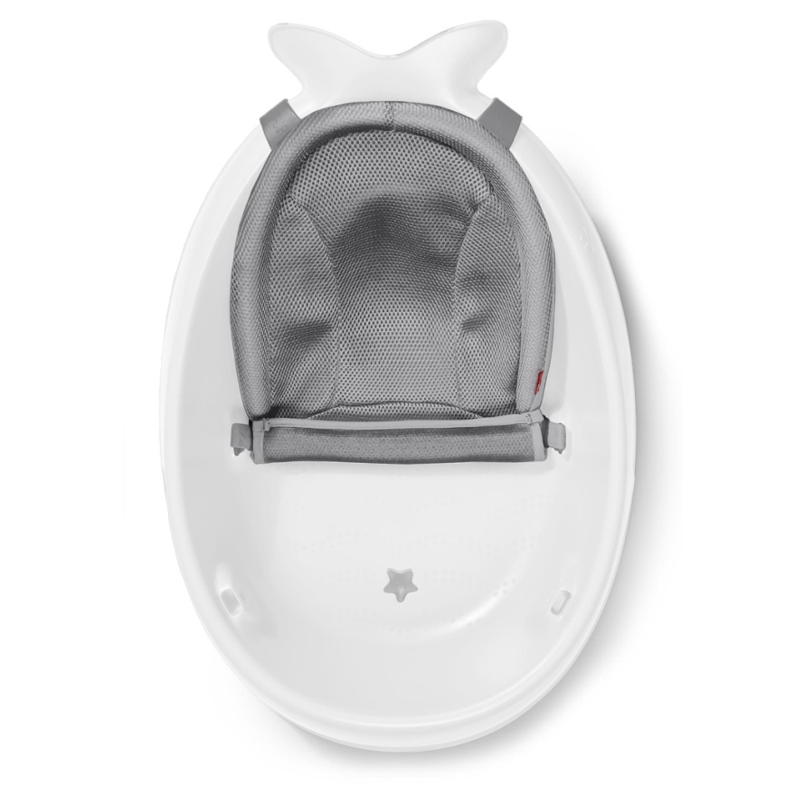Skip Hop - Lasten kylpyamme ergonomisella MOBY 3 -alustalla valkoinen