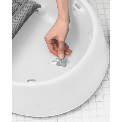 Skip Hop - Lasten kylpyamme ergonomisella MOBY 3 -alustalla valkoinen