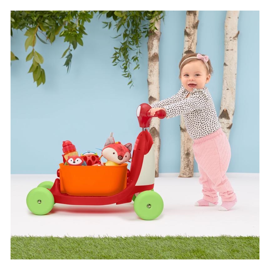 Skip Hop - Työntöpyörä 3in1 ZOO kettu 3xAAA