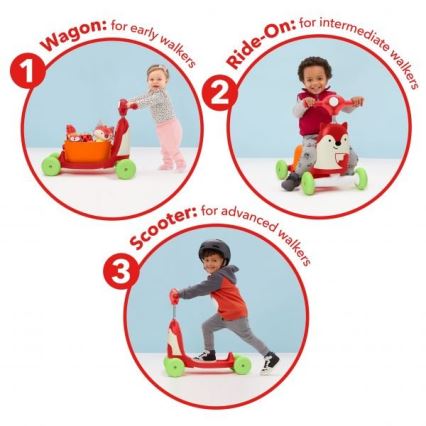 Skip Hop - Työntöpyörä 3in1 ZOO kettu