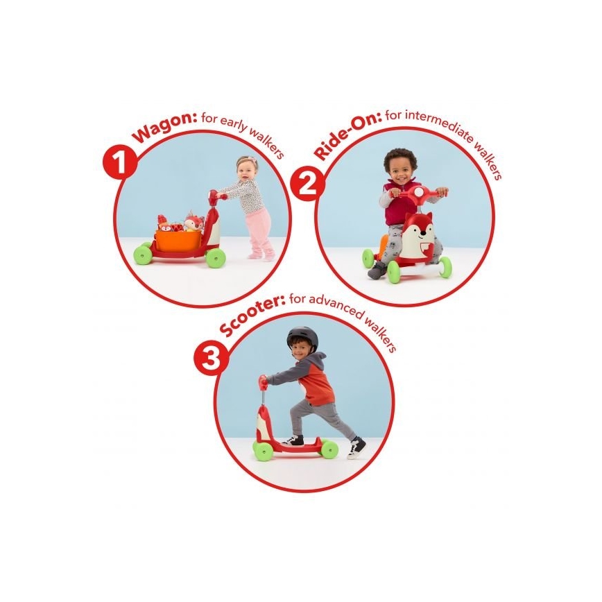 Skip Hop - Työntöpyörä 3in1 ZOO kettu