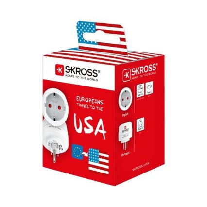SKROSS - Matka-adapteri USA 15A
