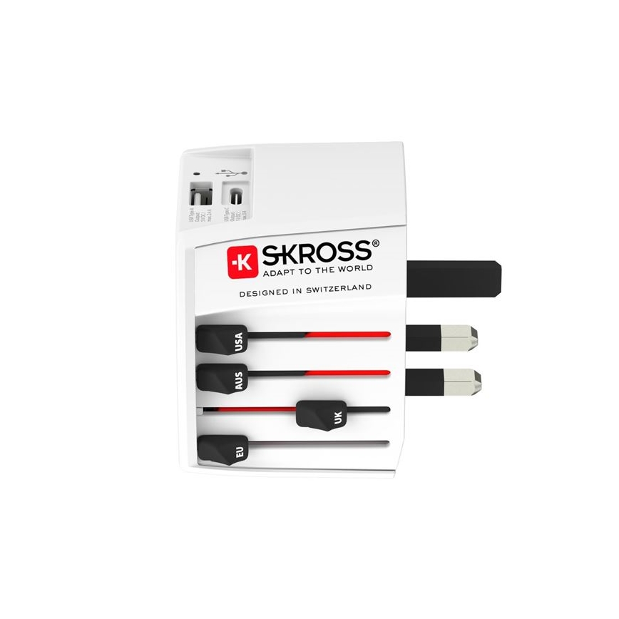 Matka-adapteri Etelä-Afrikkaan, muualle Afrikkaan ja Lähi-itään, tyyppi M