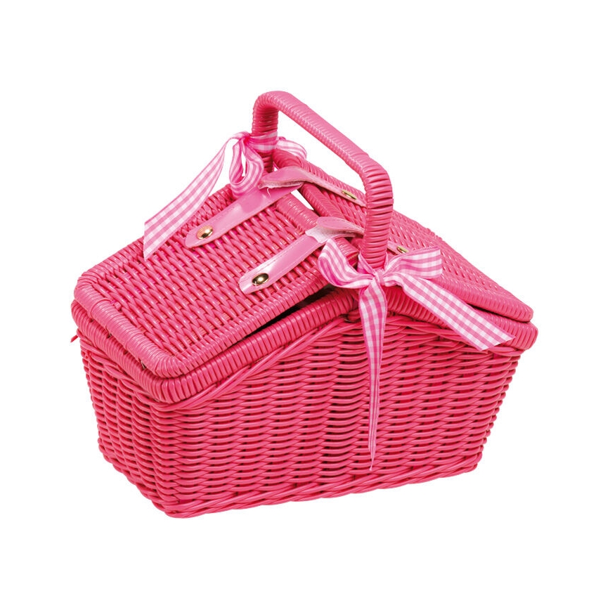 Small Foot - Picnic kori astiasto pinkki