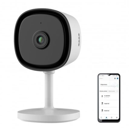 Smart sisätila kamera anturilla Full HD 1080p 5V Wi-Fi valkoinen