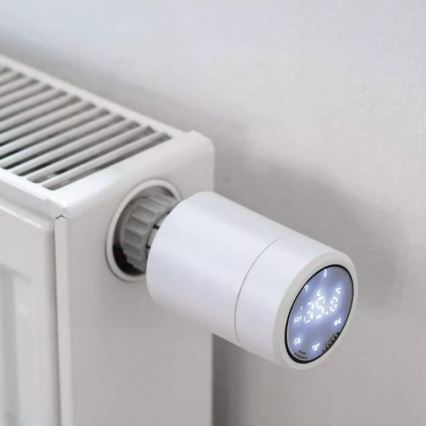 Smart termostaatinpää LCD-näytöllä GoSmart M30x1,5 2xAA/1,5V Tuya