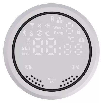 Smart termostaatinpää LCD-näytöllä GoSmart M30x1,5 2xAA/1,5V Tuya