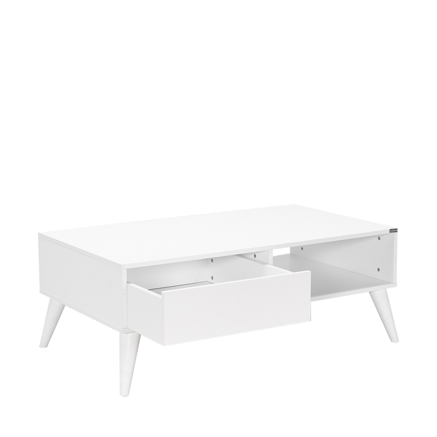 Sohvapöytä 42x110 cm valkoinen