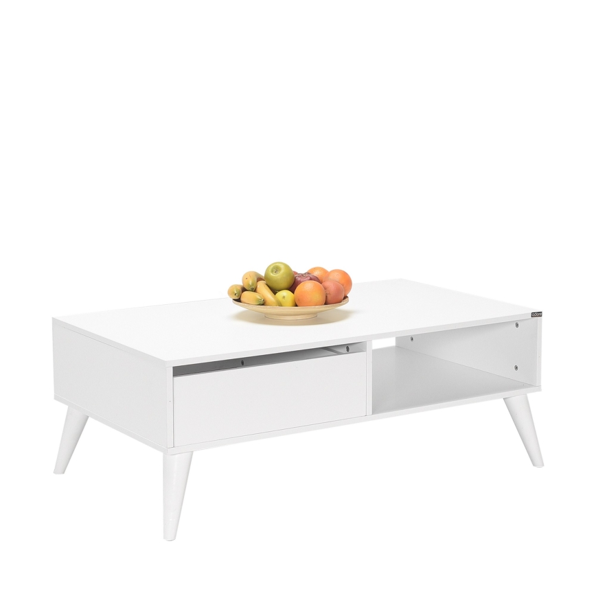 Sohvapöytä 42x110 cm valkoinen