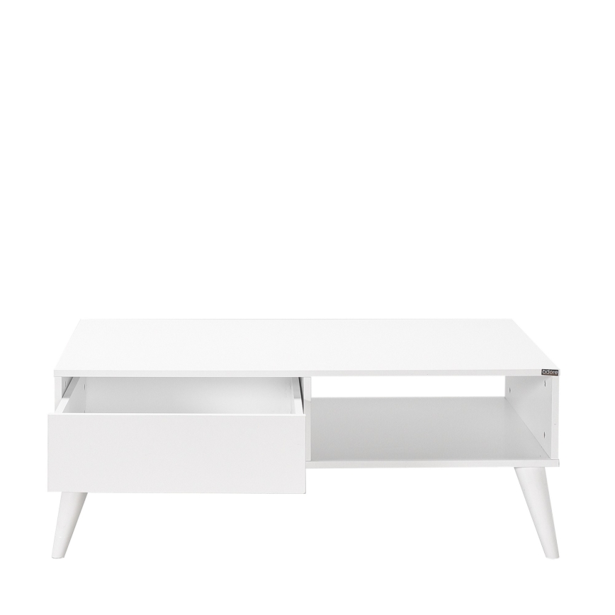 Sohvapöytä 42x110 cm valkoinen