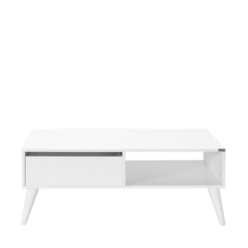 Sohvapöytä 42x110 cm valkoinen