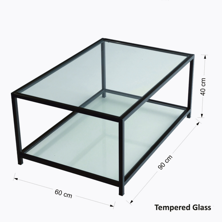 Sohvapöytä ASTROSEHPA 40x90 cm musta