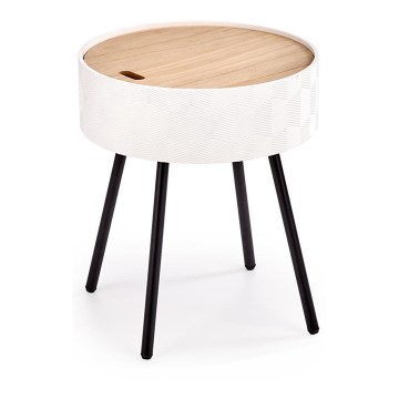 Sohvapöytä AURA 45x38 cm valkoinen/musta/beige