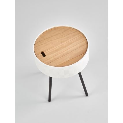 Sohvapöytä AURA 45x38 cm valkoinen/musta/beige
