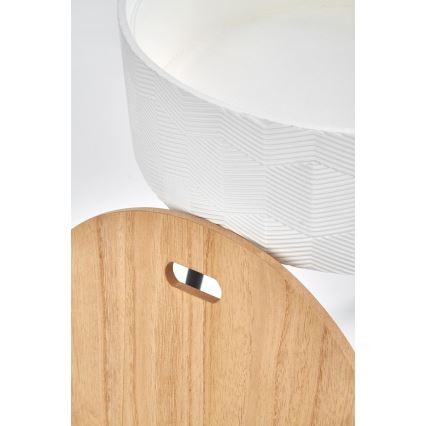Sohvapöytä AURA 45x38 cm valkoinen/musta/beige
