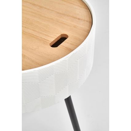 Sohvapöytä AURA 45x38 cm valkoinen/musta/beige