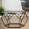 Sohvapöytä DIAMOND 40x70 cm musta/kulta