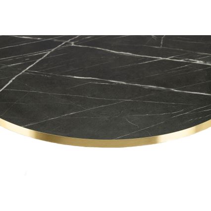 Sohvapöytä DIAMOND 40x70 cm musta/kulta