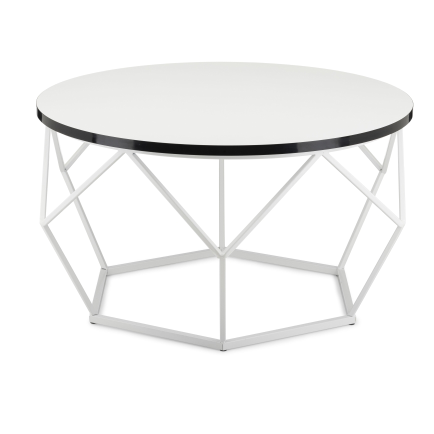 Sohvapöytä DIAMOND 40x70 cm musta/valkoinen