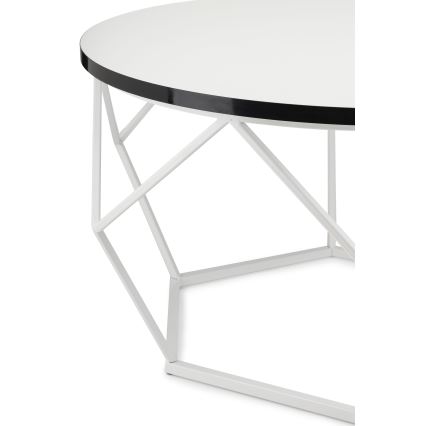 Sohvapöytä DIAMOND 40x70 cm musta/valkoinen