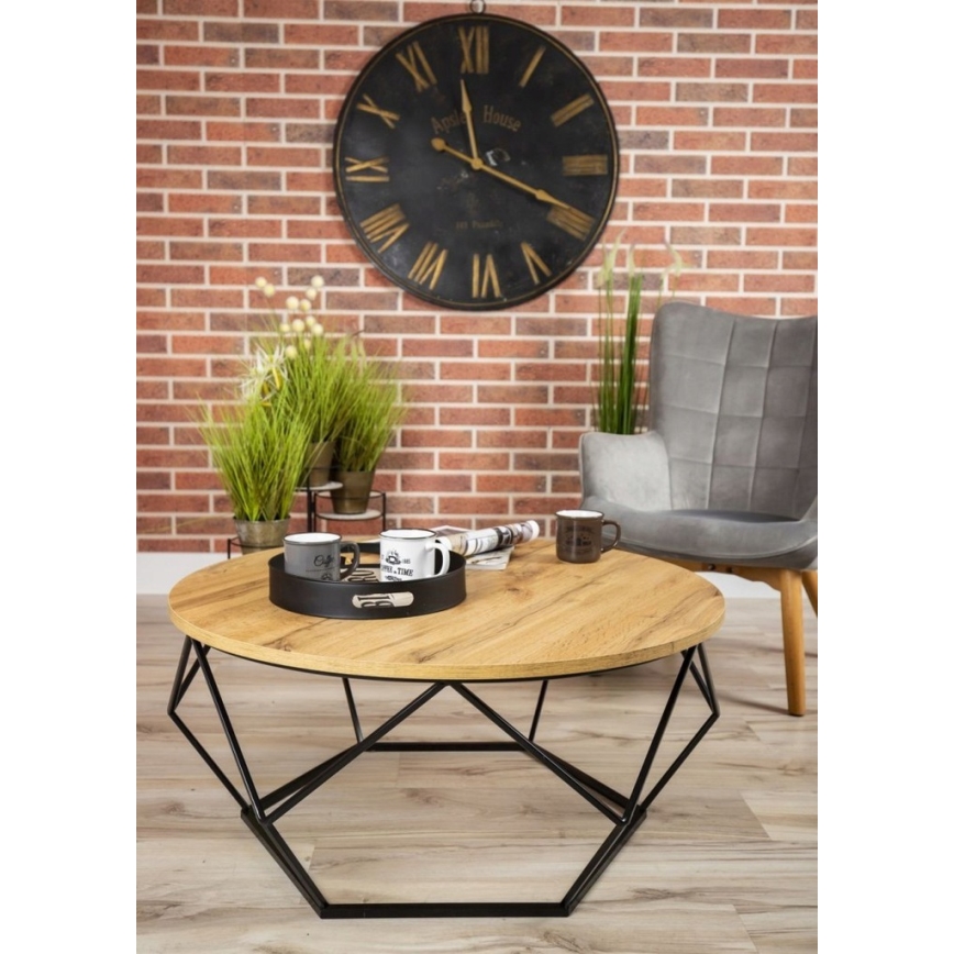Sohvapöytä DIAMOND 40x90 cm musta/ruskea