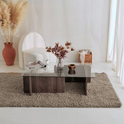 Sohvapöytä ESCAPE 30x105 cm ruskea/ kirkas