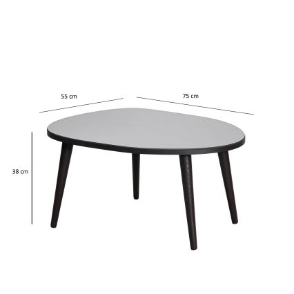 Sohvapöytä GUSTO 38x75 cm musta