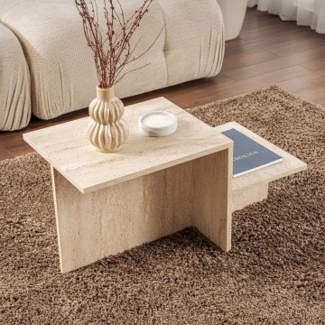 Sohvapöytä HARMONY 40x80 cm beige
