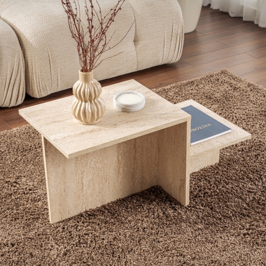 Sohvapöytä HARMONY 40x80 cm beige