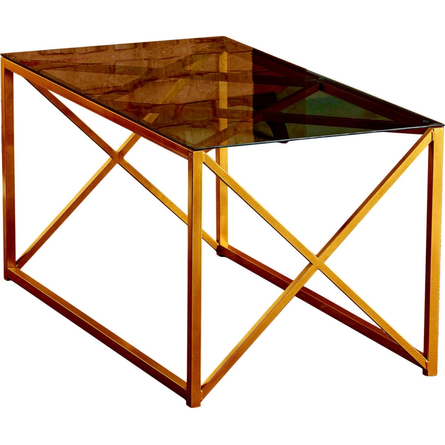 Sohvapöytä ILIOMAR 46,6x94 cm kulta/musta