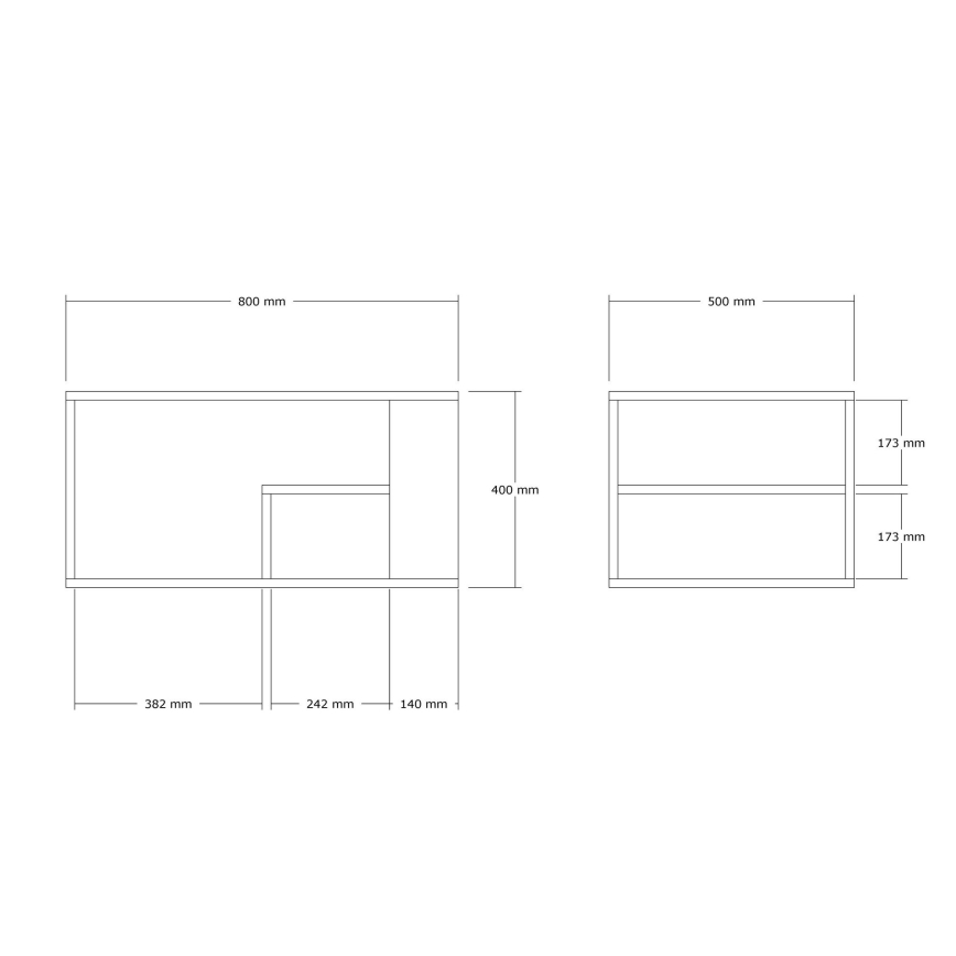Sohvapöytä JELIO – marmorikuvioitu, beigen sävyinen