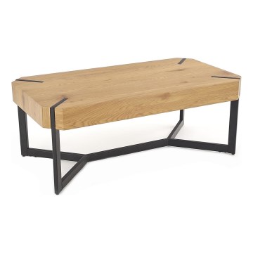 Sohvapöytä LAVIDA 43x110 cm kultainen tammi/musta