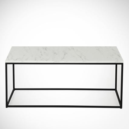 Sohvapöytä MARMO 43x95 cm musta/valkoinen